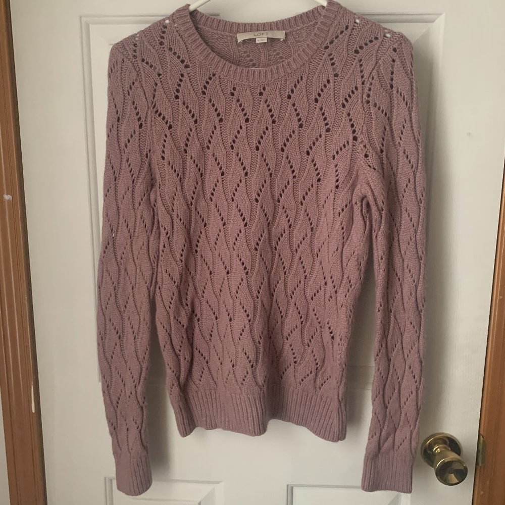 LOFT Purple Sweater- MEDIUM